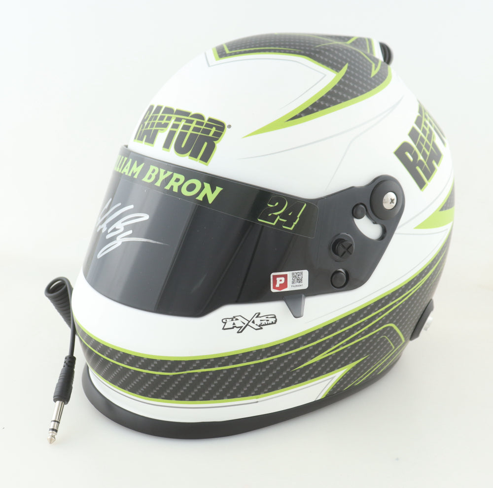 William Byron Signed #24 Raptor NASCAR Full-Size Helmet (COA)
