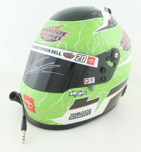Christopher Bell Signed NASCAR 2023 Interstate Battery JGR Team Full-Size Helmet (PA)