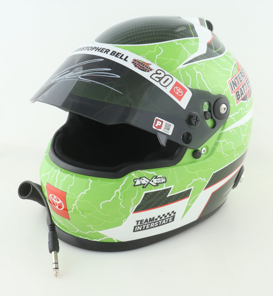 Christopher Bell Signed NASCAR 2023 Interstate Battery JGR Team Full-Size Helmet (PA)