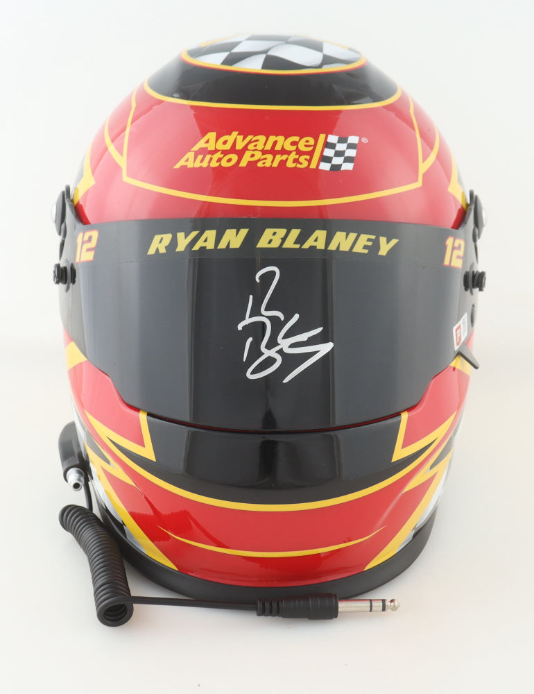 Ryan Blaney Autographed Full-Size NASCAR Helmet – Advance Auto Parts (COA)