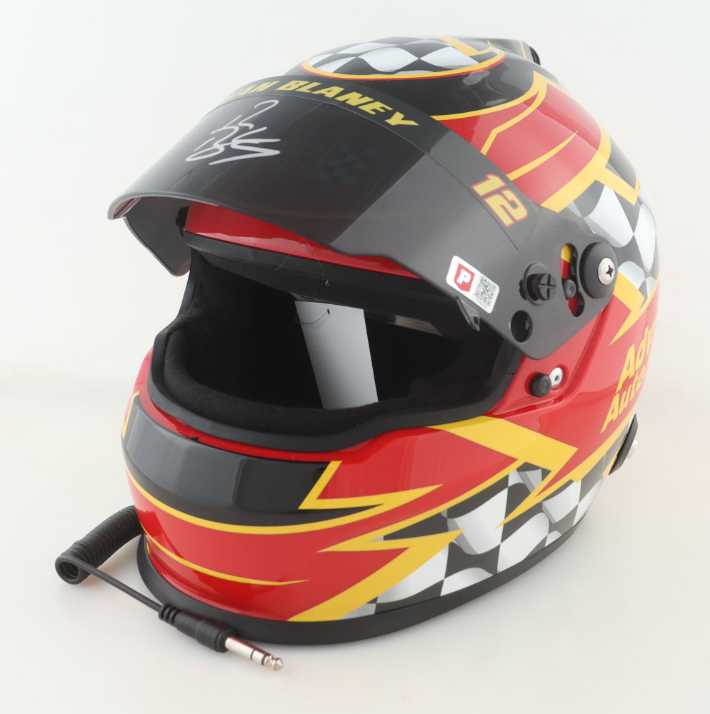 Ryan Blaney Signed NASCAR Advance Auto Parts Full-Size Helmet (PA)