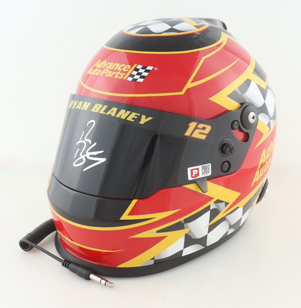Ryan Blaney Autographed Full-Size NASCAR Helmet – Advance Auto Parts (COA)