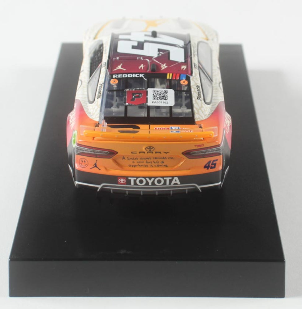 Tyler Reddick Signed 2023 #45 Jordan Brand J Balvin 1:24 Diecast Car (PA)