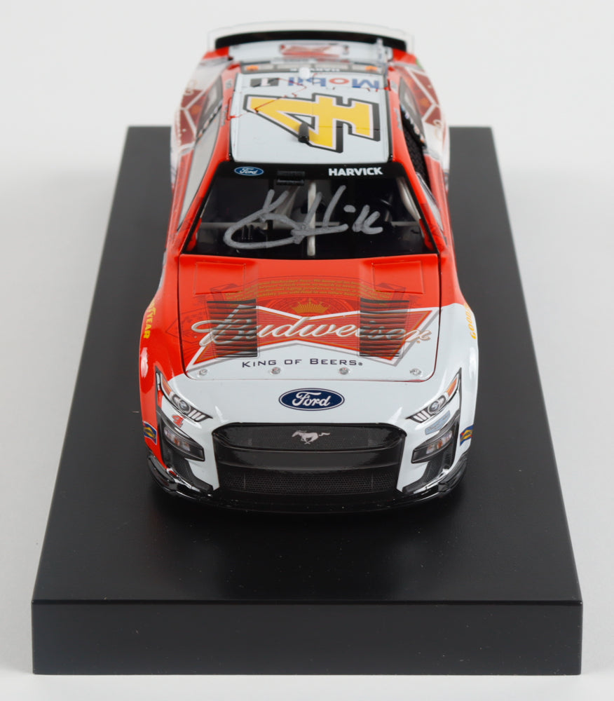 Kevin Harvick Signed LE 2023 NASCAR #4 Budweiser Mustang - 1:24 Diecast Car (PA)