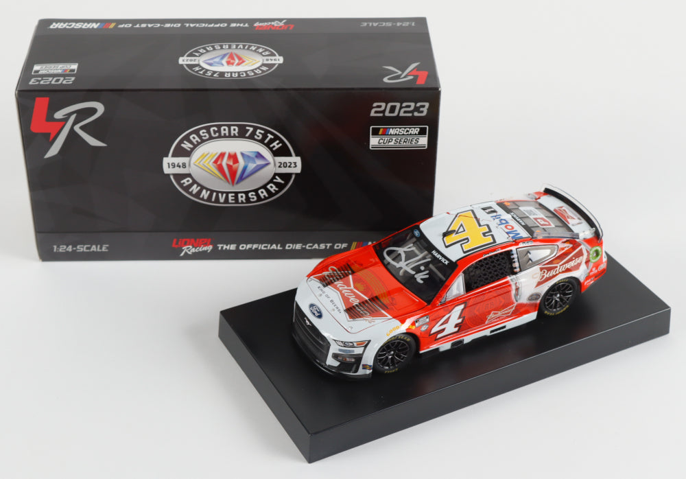 Kevin Harvick Signed LE 2023 NASCAR #4 Budweiser Mustang - 1:24 Diecast Car (PA)