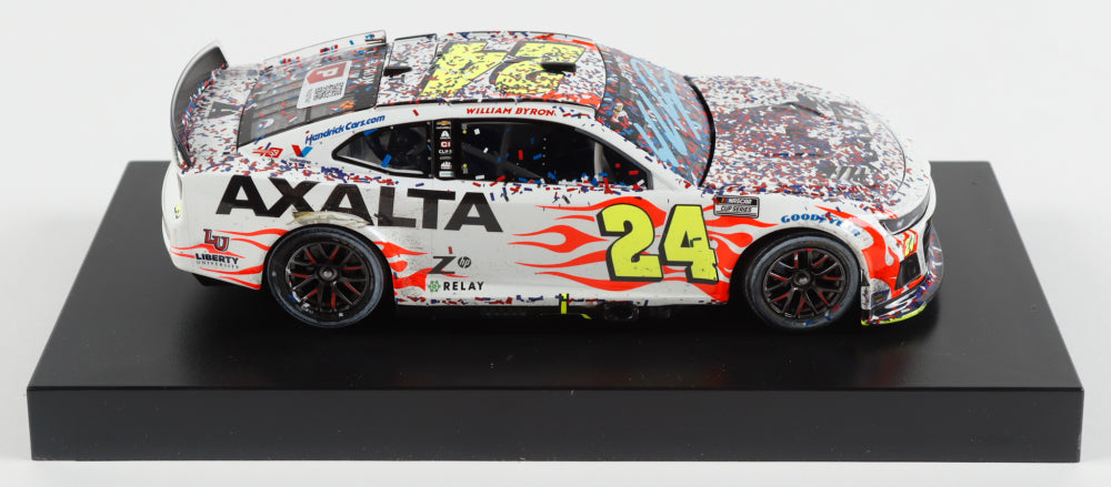 William Byron Signed 2024 #24 Daytona 500 Win | Raced Version | 1:24 Diecast Car (PA)