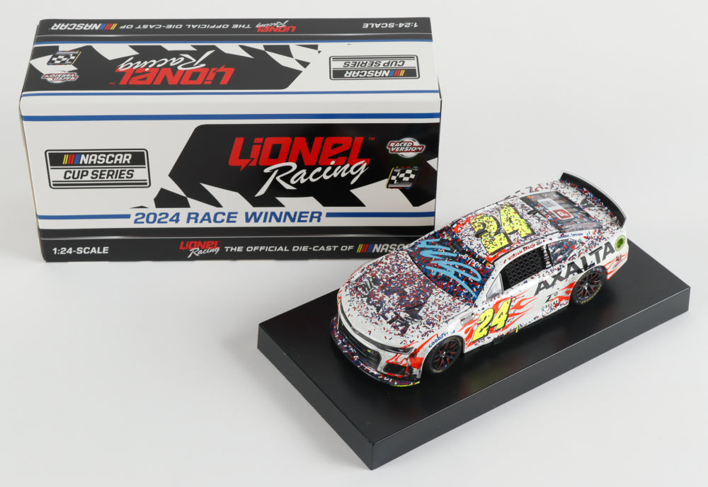 William Byron Signed 2024 #24 Daytona 500 Win | Raced Version | 1:24 Diecast Car (PA)