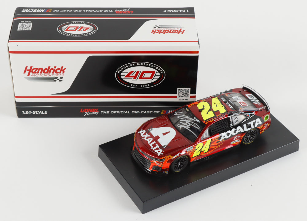 William Byron Signed #24 2024 Axalta Hendrick Motorsports 40th Anniversary Camaro ZL1 | 1:24 Diecast Car (PA)