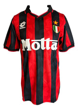Paolo Maldini Signed AC Milan 1993/94 Lotto Soccer Jersey BAS