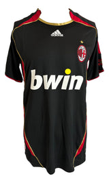 Paolo Maldini Signed AC Milan Black Adidas Soccer Jersey BAS