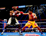 Manny Pacquiao Signed 16x20 vs Floyd Mayweather Boxing Photo BAS