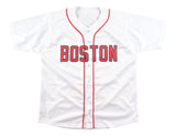 Manny Ramirez Boston Signed White 2004 WS MVP Stat Baseball Jersey BAS
