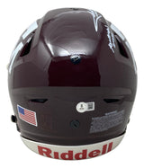 Johnny Manziel Signed Texas A&M FS Authentic SpeedFlex Helmet w/ 3 Insc BAS