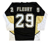 Marc-Andre Fleury Pittsburgh Signed Black Hockey Jersey PSA/DNA Hologram