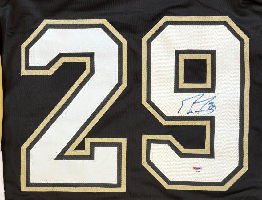 Marc-Andre Fleury Pittsburgh Signed Black Hockey Jersey PSA/DNA Hologram