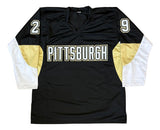 Marc-Andre Fleury Pittsburgh Signed Black Hockey Jersey PSA/DNA Hologram