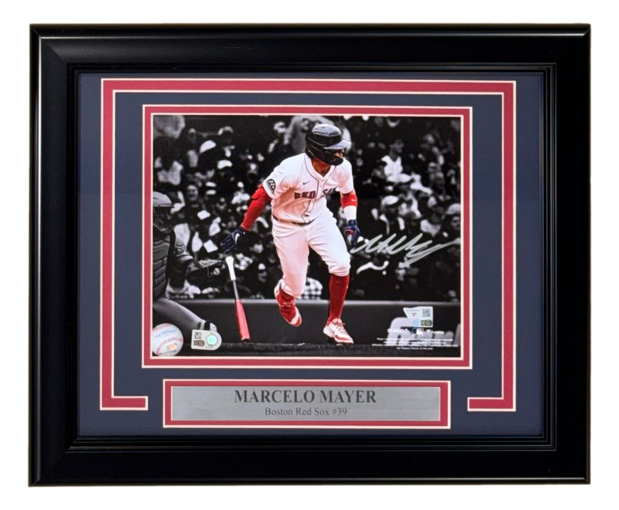 Marcelo Mayer Signed Framed 8x10 Boston Red Sox Photo Fanatics