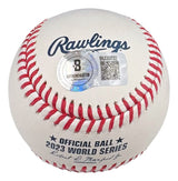 Marcus Semien Texas Rangers Signed Official 2023 World Series Baseball BAS