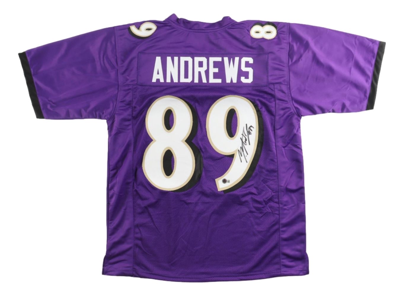 Mark Andrews Baltimore Signed Purple Football Jersey BAS