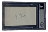 A Mark Howe Philadelphia Flyers signed index card, branded by Sports Integrity, is securely slabbed in a BAS holder with certification label 00012634248 visible.