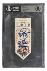 Mark McGwire Signed 1992 MLB All-Star Game Ticket HR Derby Champ BAS Auto 10