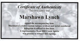 Marshawn Lynch Autographed Seattle Seahawks Official NFL Leather 2013 NFC Champions Logo Football #299/500 ML Holo #14158