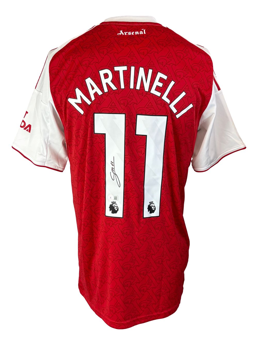 Gabriel Martinelli Signed Arsenal Adidas Soccer Jersey 2 BAS