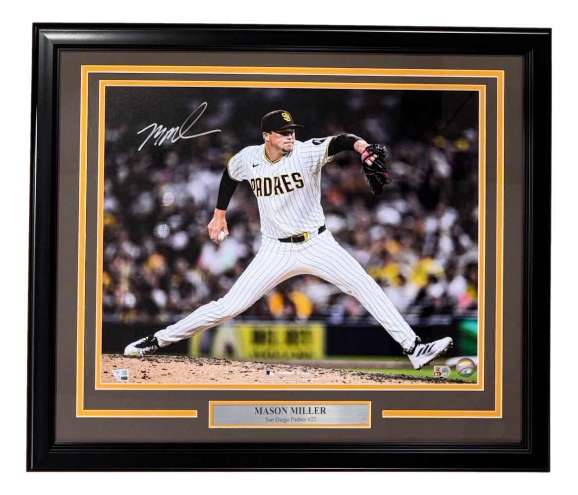 Mason Miller Signed Framed 16x20 San Diego Padres Photo Fanatics