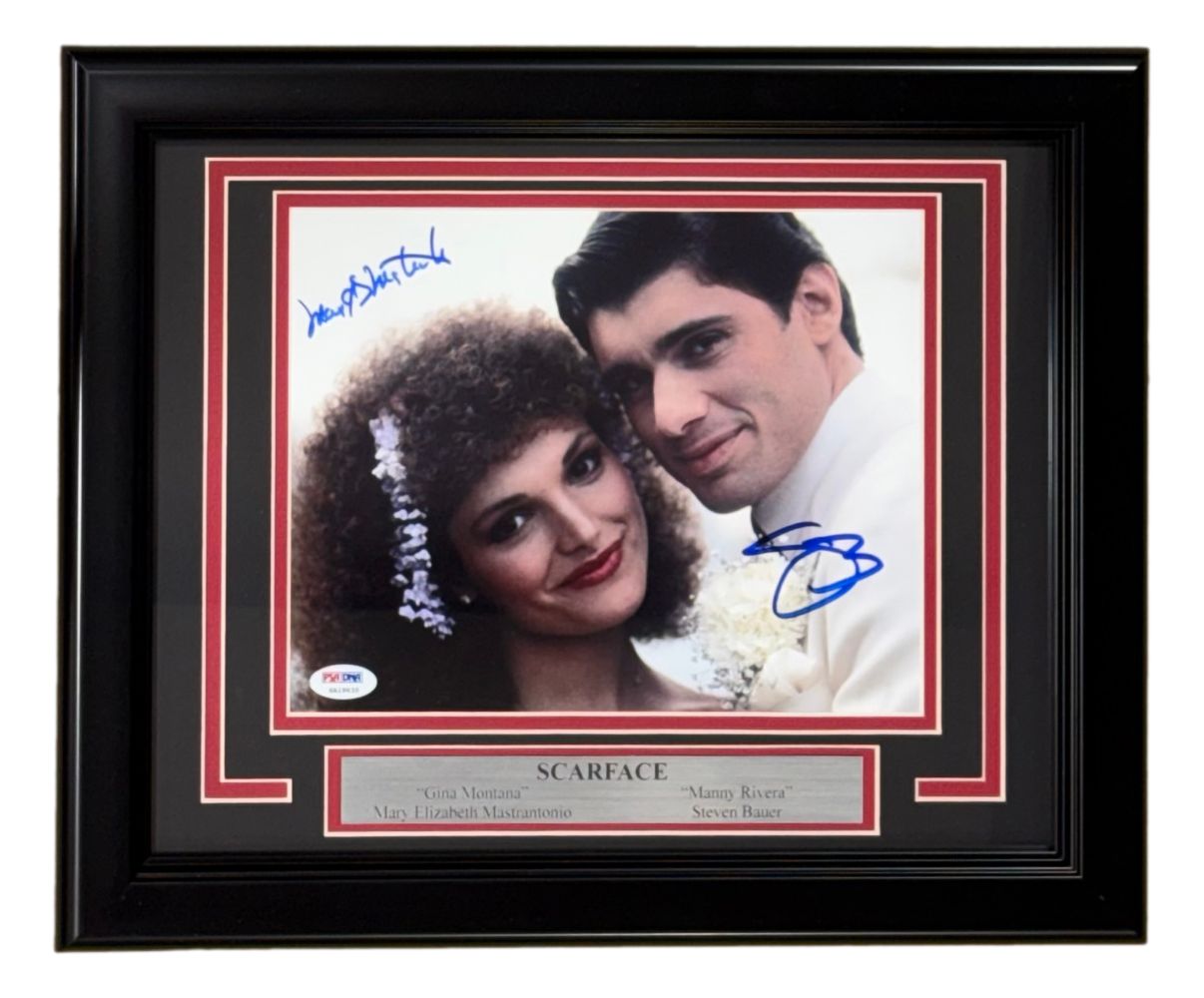 Steven Bauer Mastrantonio Signed Framed 8x10 Scarface Photo PSA/DNA