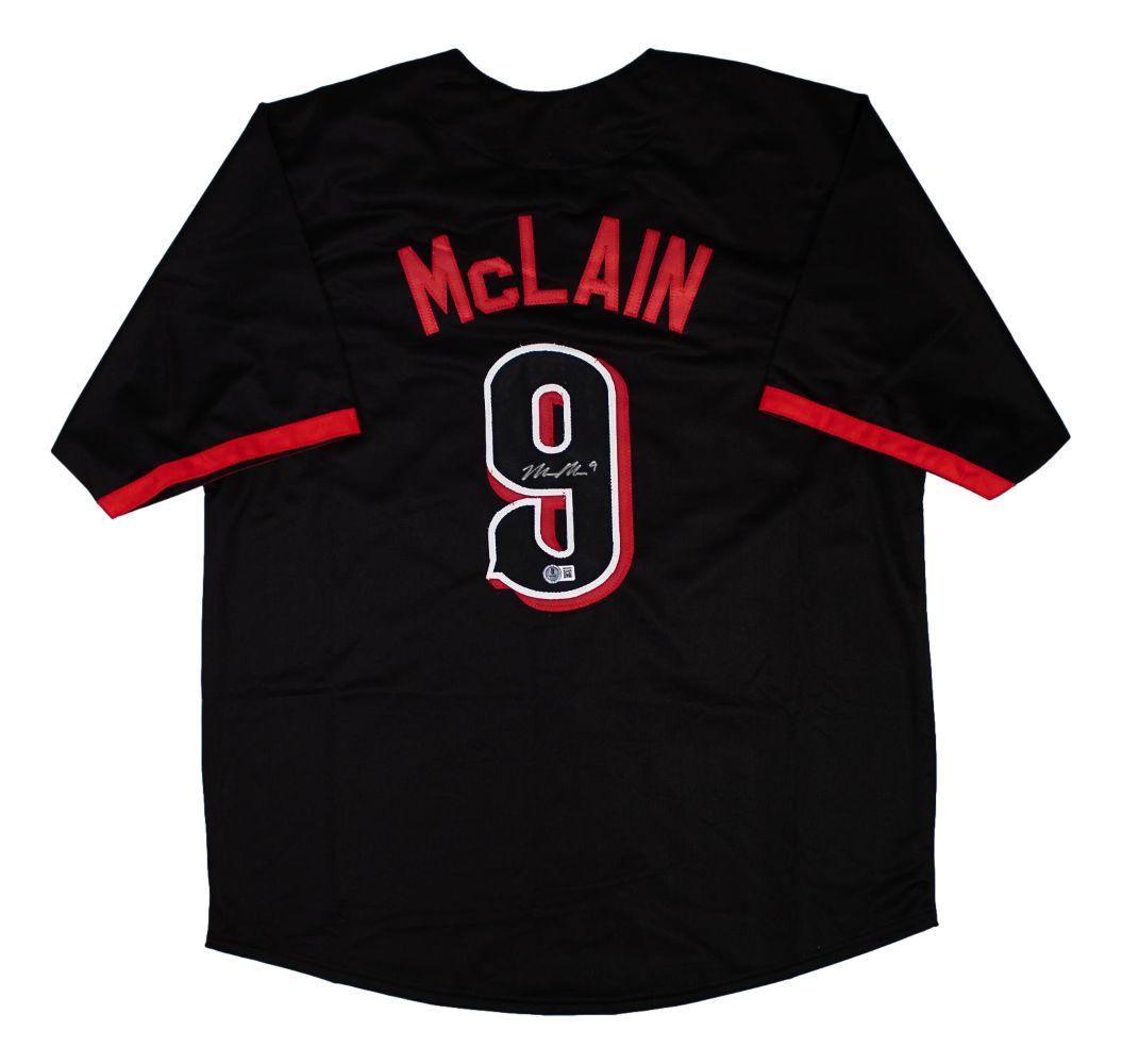 Matt McLain Cincinnati Signed Black Baseball Jersey BAS