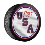 Matthew Tkachuk Signed USA Hockey Logo Puck Fanatics