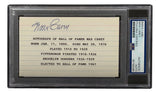 Max Carey Pittsburgh Pirates Signed Index Card PSA/DNA