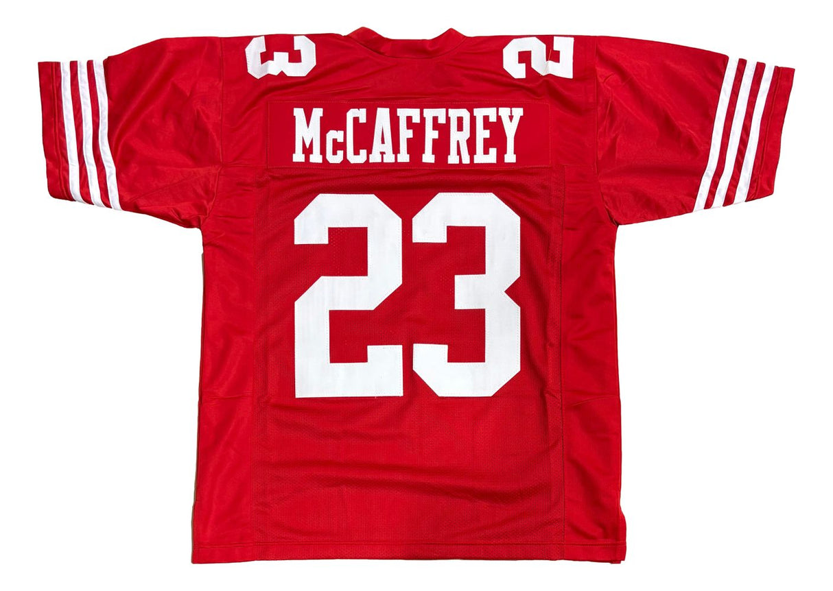 Christian McCaffrey San Francisco Red Football Jersey