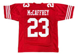 Christian McCaffrey San Francisco Red Football Jersey
