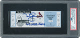 Mark McGwire Signed 1998 Cardinals HR #62 Game Ticket Passes Maris PSA 9 Auto 9