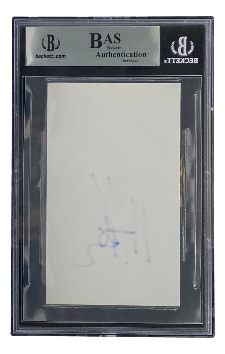 Mekhi Phifer Signed Slabbed 3x5 Index Card BAS - Sports Integrity