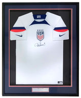 Mia Hamm Signed Framed USA White Nike Women's Soccer Jersey BAS ITP - Sports Integrity