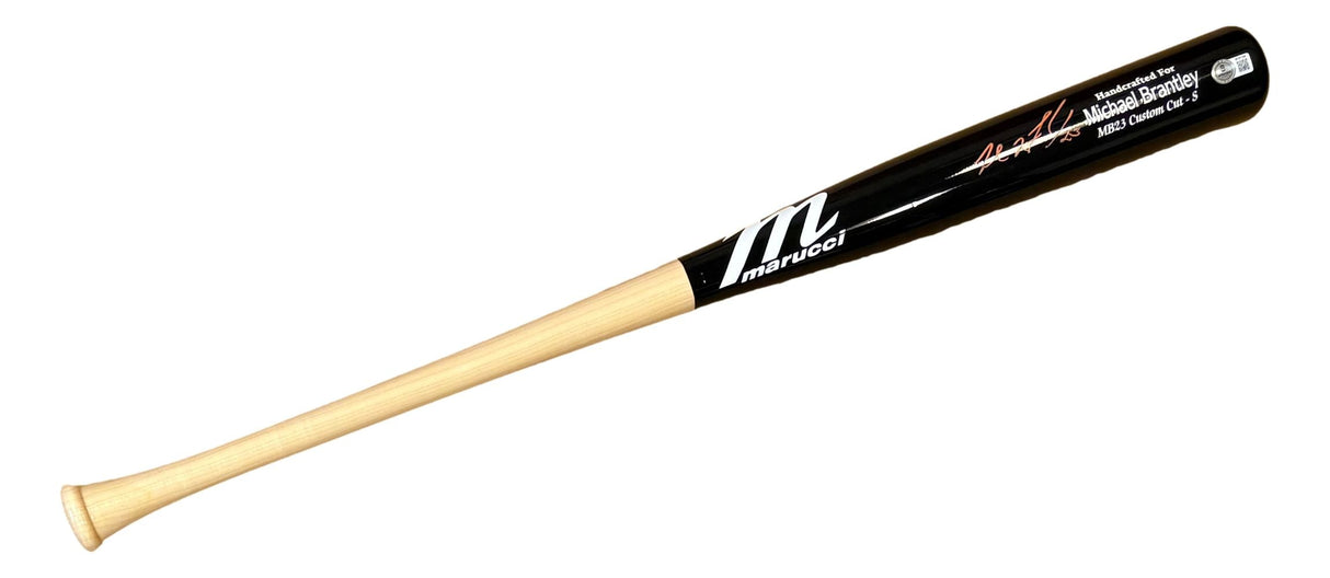 Michael Brantley Houston Astros Signed Marucci Pro Model Baseball Bat BAS