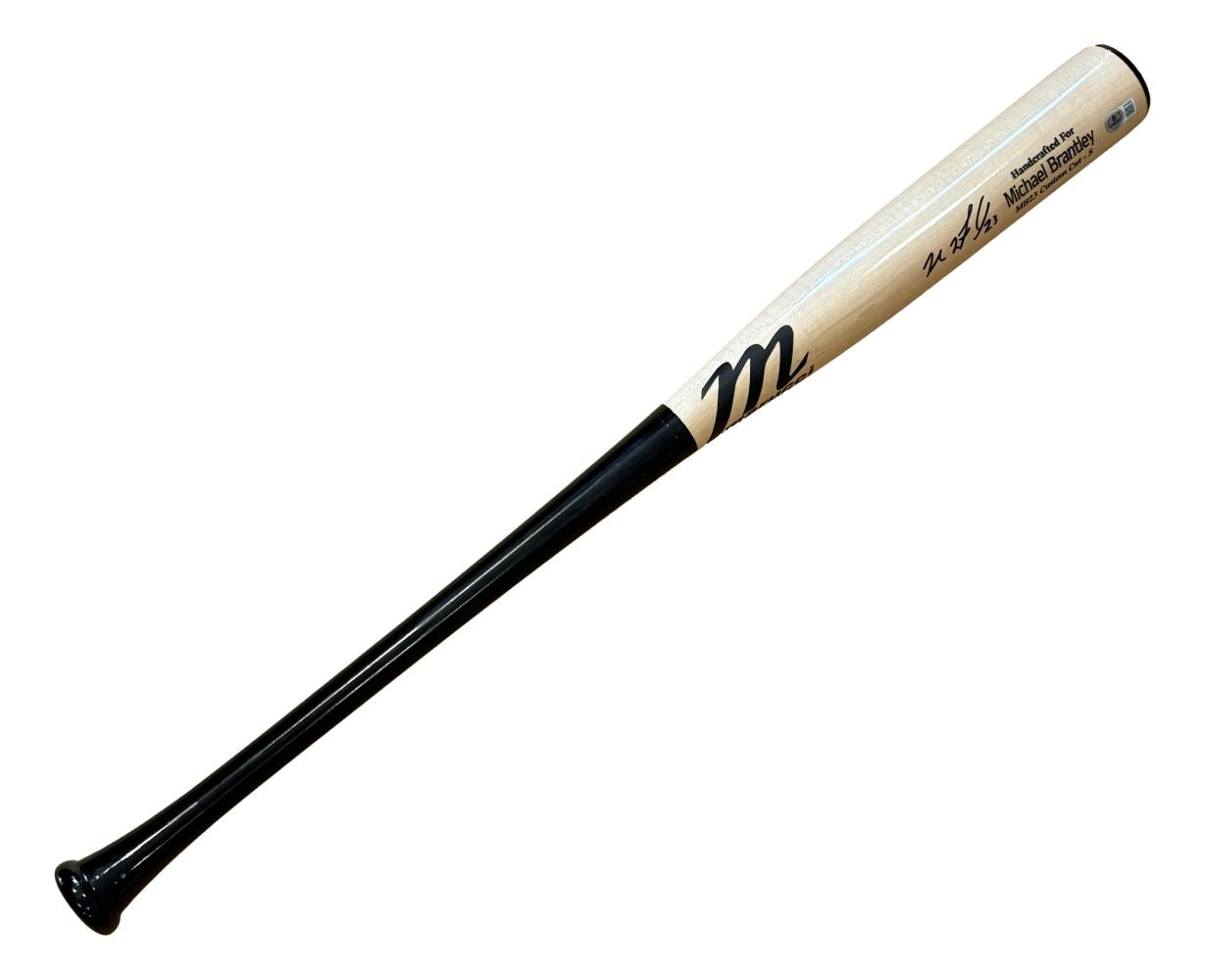 Michael Brantley Houston Astros Signed Marucci Pro Model Baseball Bat BAS