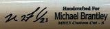 Michael Brantley Houston Astros Signed Marucci Pro Model Baseball Bat BAS