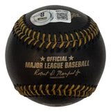 Michael Busch Chicago Cubs Signed Official MLB Black Leather Baseball BAS