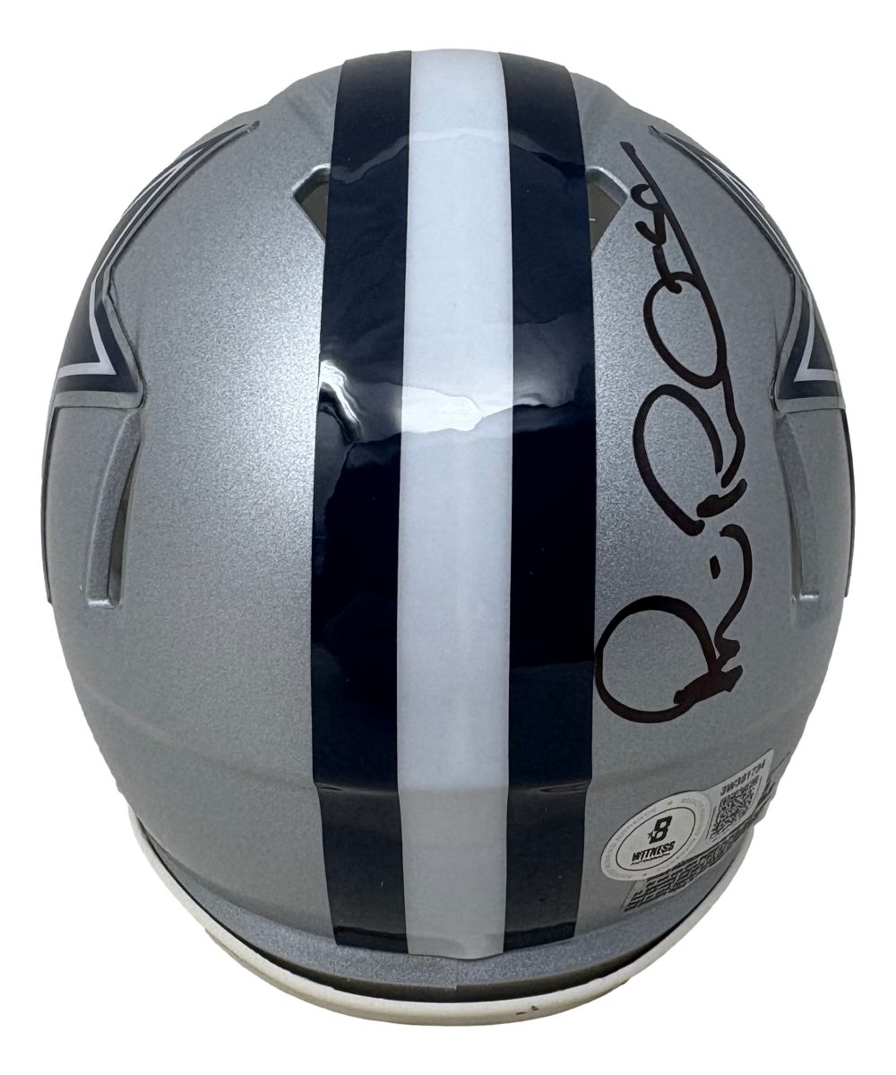 Michael Irvin Signed Dallas Cowboys Mini Speed Helmet BAS