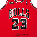 MICHAEL JORDAN Autographed Bulls 1997-98 NBA Finals Authentic Jersey UDA LE 123