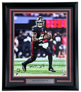 Michael Penix Jr Signed Framed 16x20 Atlanta Falcons Photo BAS