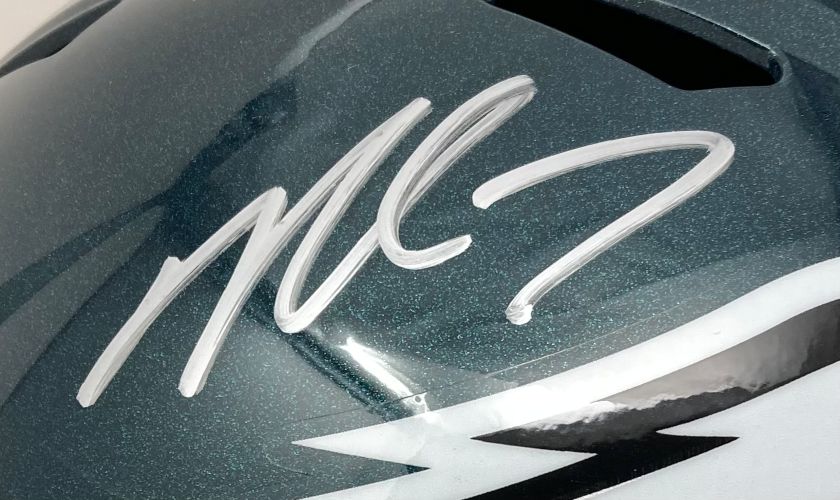 Michael Vick Signed Philadelphia Eagles Full Size Replica Speed Helmet BAS