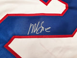 Mike Eruzione USA Signed White Hockey Jersey JSA QR