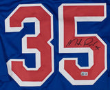 Mike Richter New York Signed Blue Hockey Jersey BAS