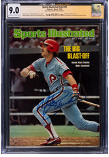 Mike Schmidt Phillies Signed 1976 Sports Illustrated Magazine BAS LOA + CGC 9.0