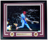 Mike Schmidt Signed Framed 16x20 Philadelphia Phillies Spotlight Photo BAS