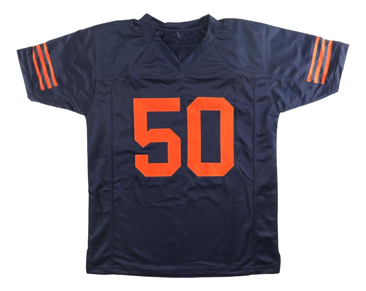 Mike Singletary Chicago Signed Navy Blue Football Jersey HOF 98 Inscribed BAS